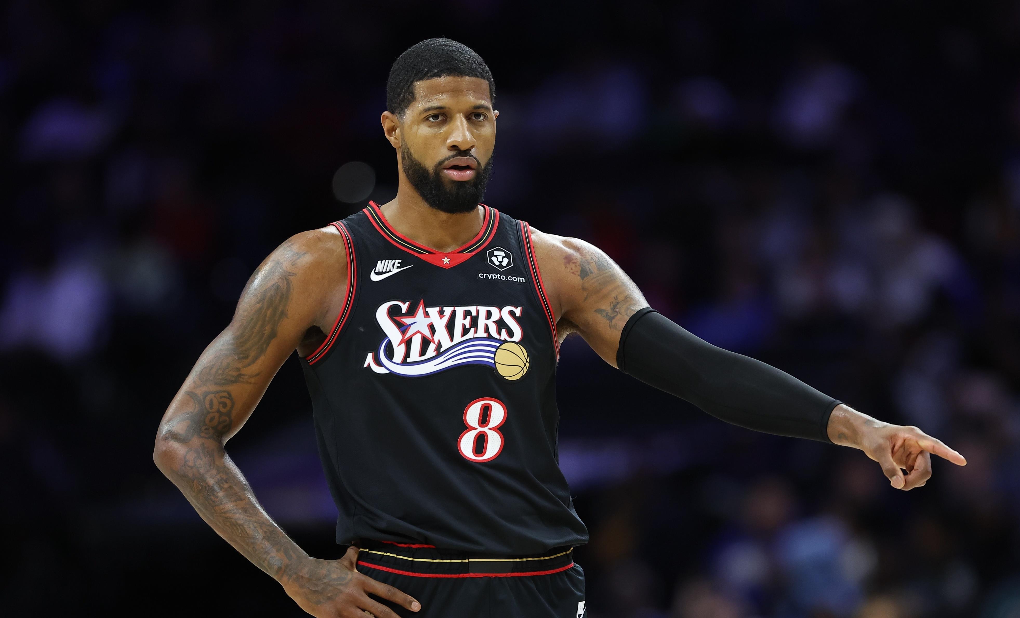 关于魔术力克76人，乔治统治全场的信息